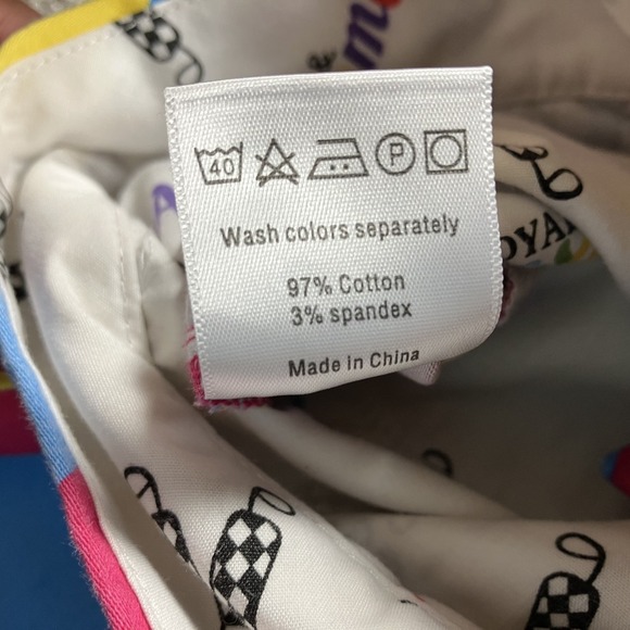 Royal & Awesome Shorts Size 34 Golf‎ Loud Colorful Geometric Print Stretch - Picture 8 of 9